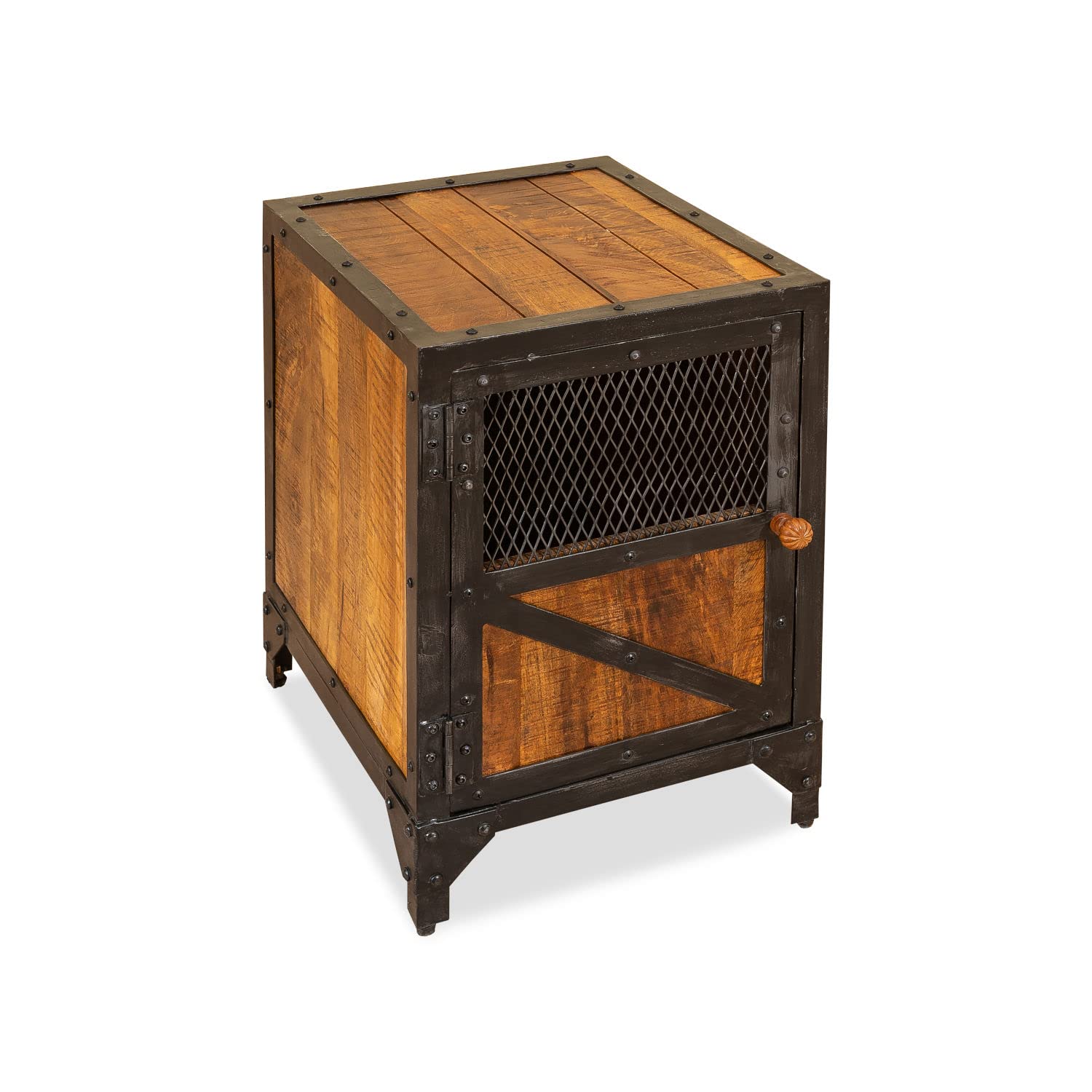 Progressive Furniture Everest Accent Table/Nightstand, Brown